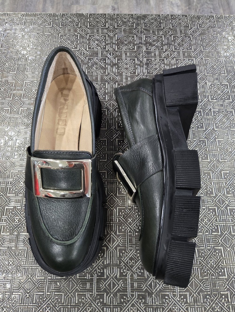 🐢 Prego Hand Crafted Chunky Loafer. Like New. Size 37 EU 6.5-7 US.